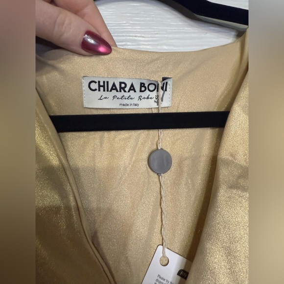 CHIARA BONI ARIELA SJE LAME’ STARDUST DESERT NWT 8 - Picture 2 of 4